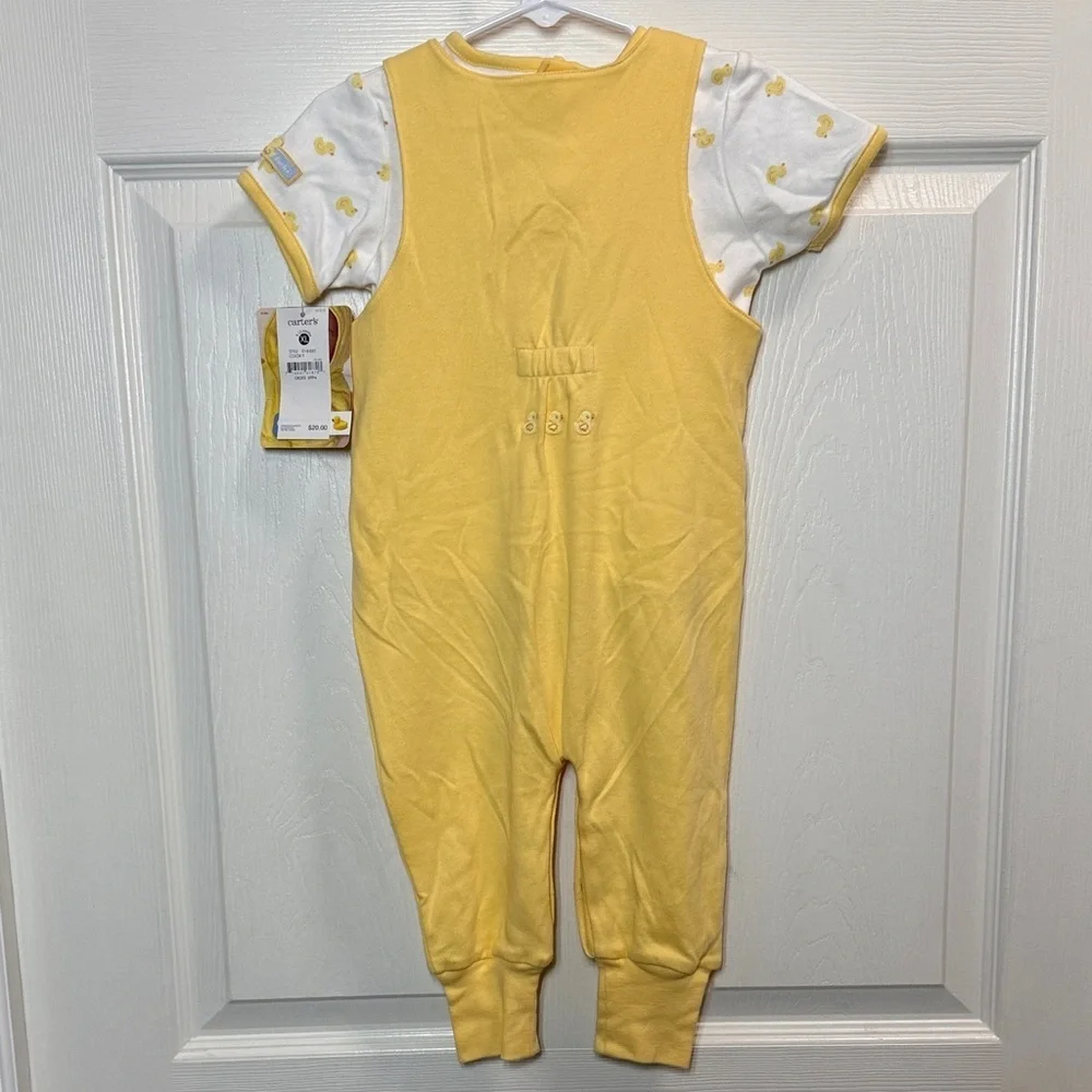 Vintage NWT Carter's Little Duckie Overall Set